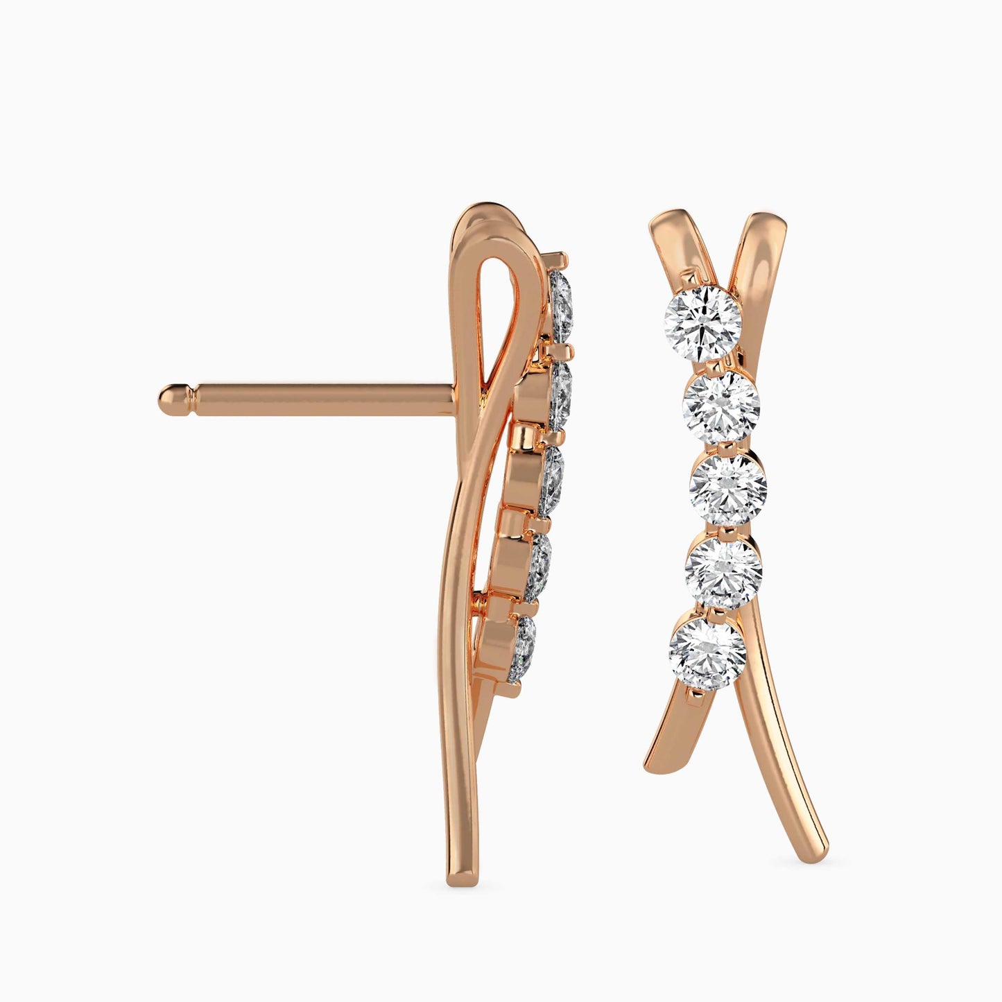 Majestic Shine Solitaire Earrings