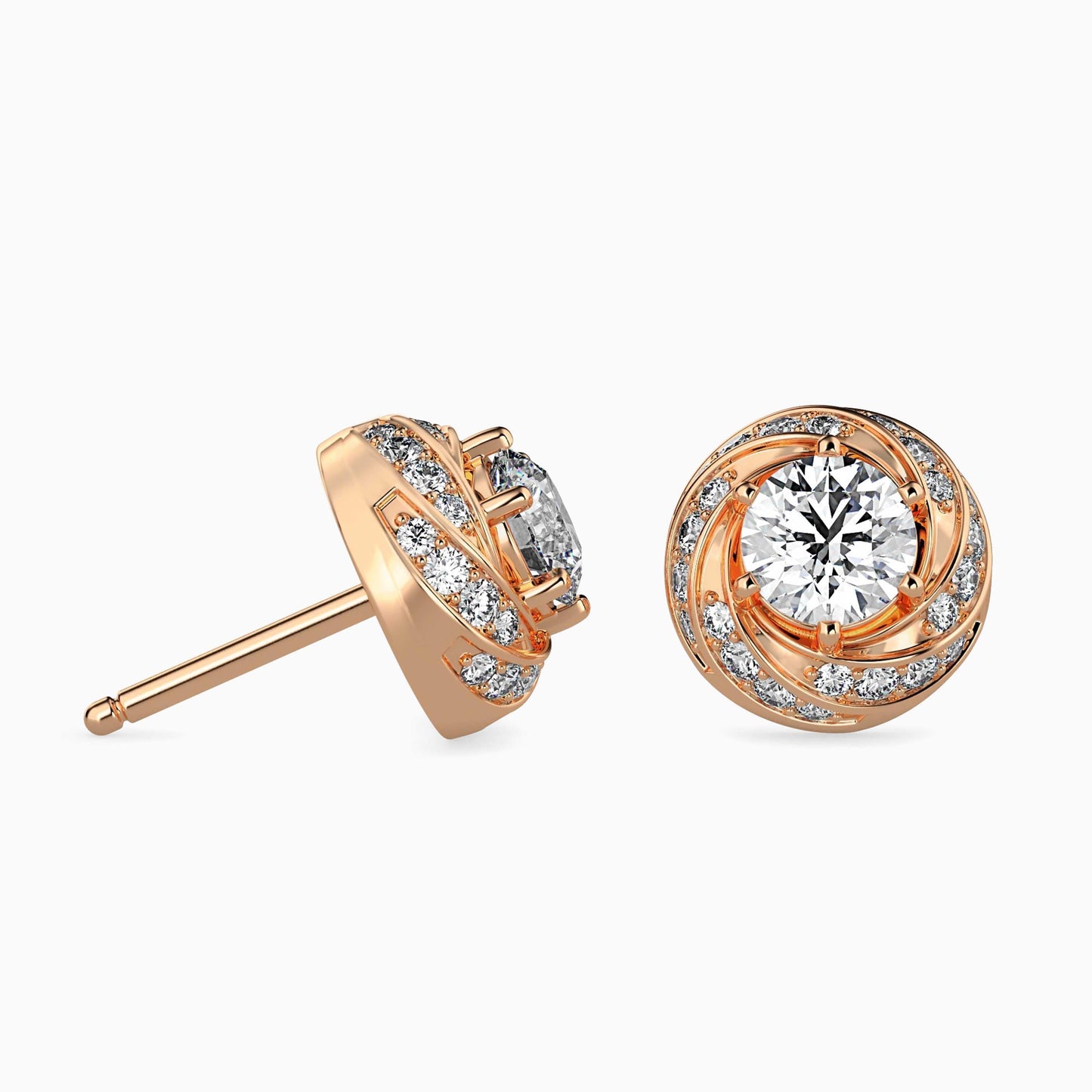 Heavenly Glow Solitaire Earrings