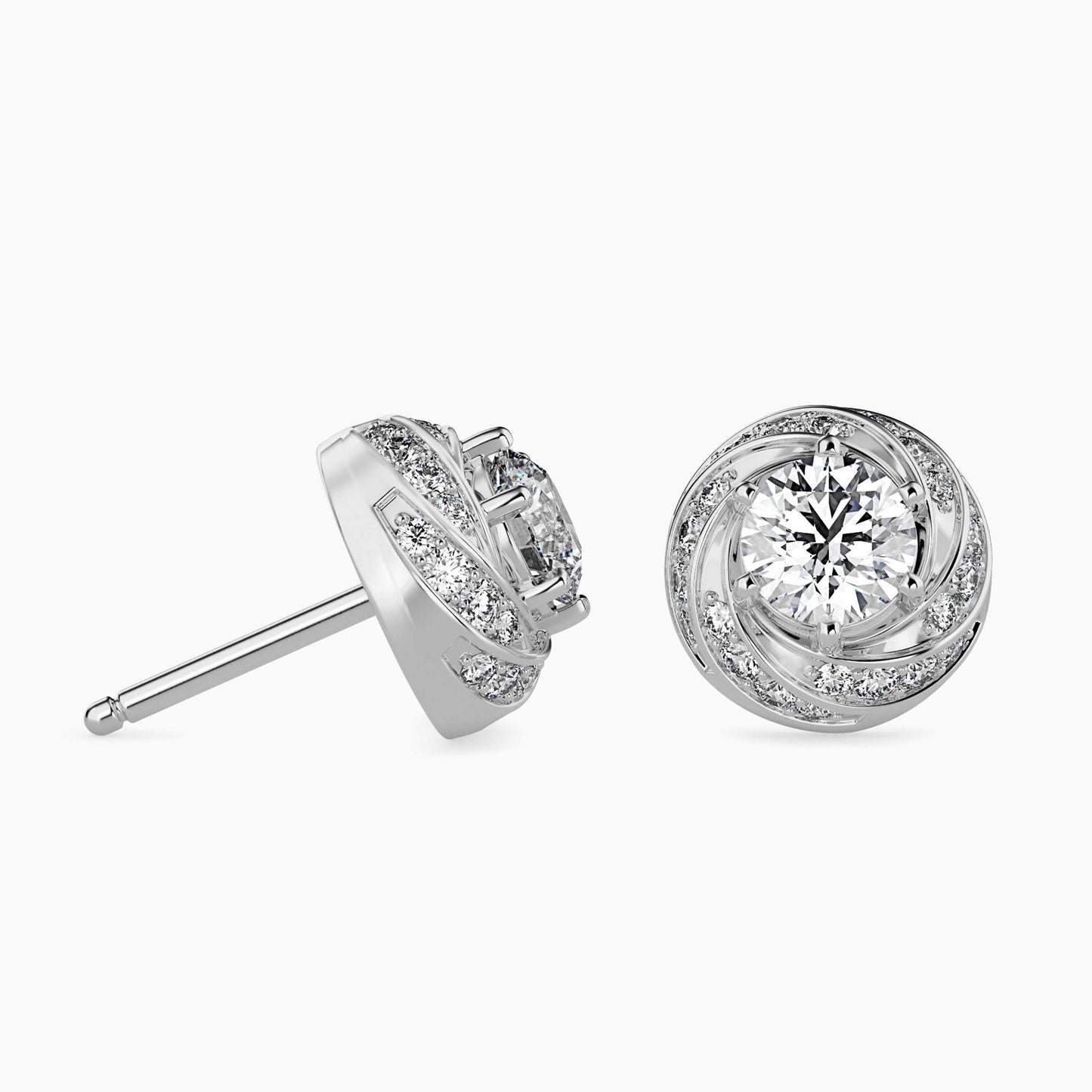 Heavenly Glow Solitaire Earrings