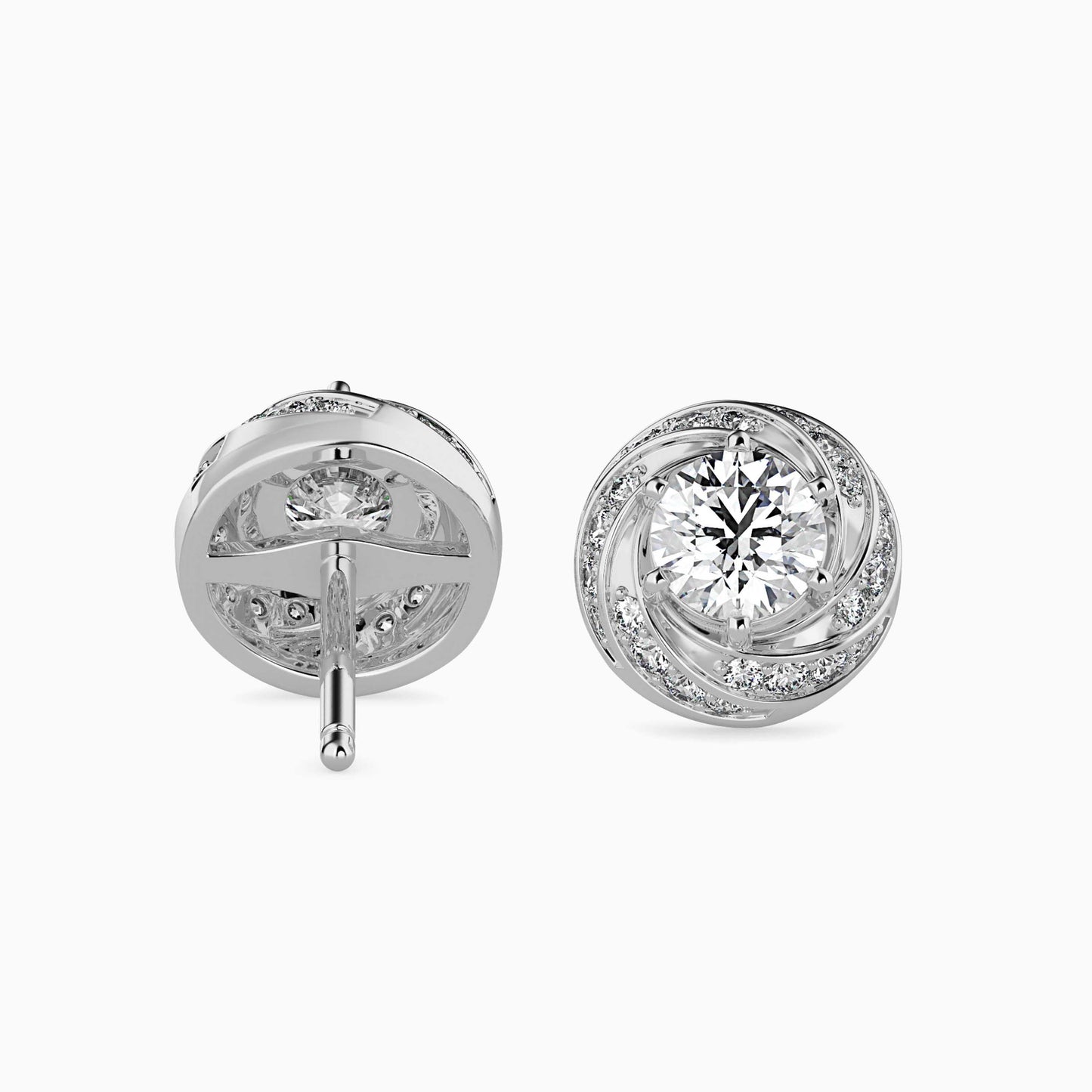 Heavenly Glow Solitaire Earrings