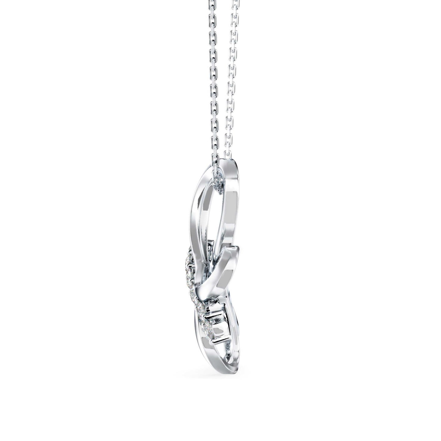 Radiant Flutter Diamond Pendant