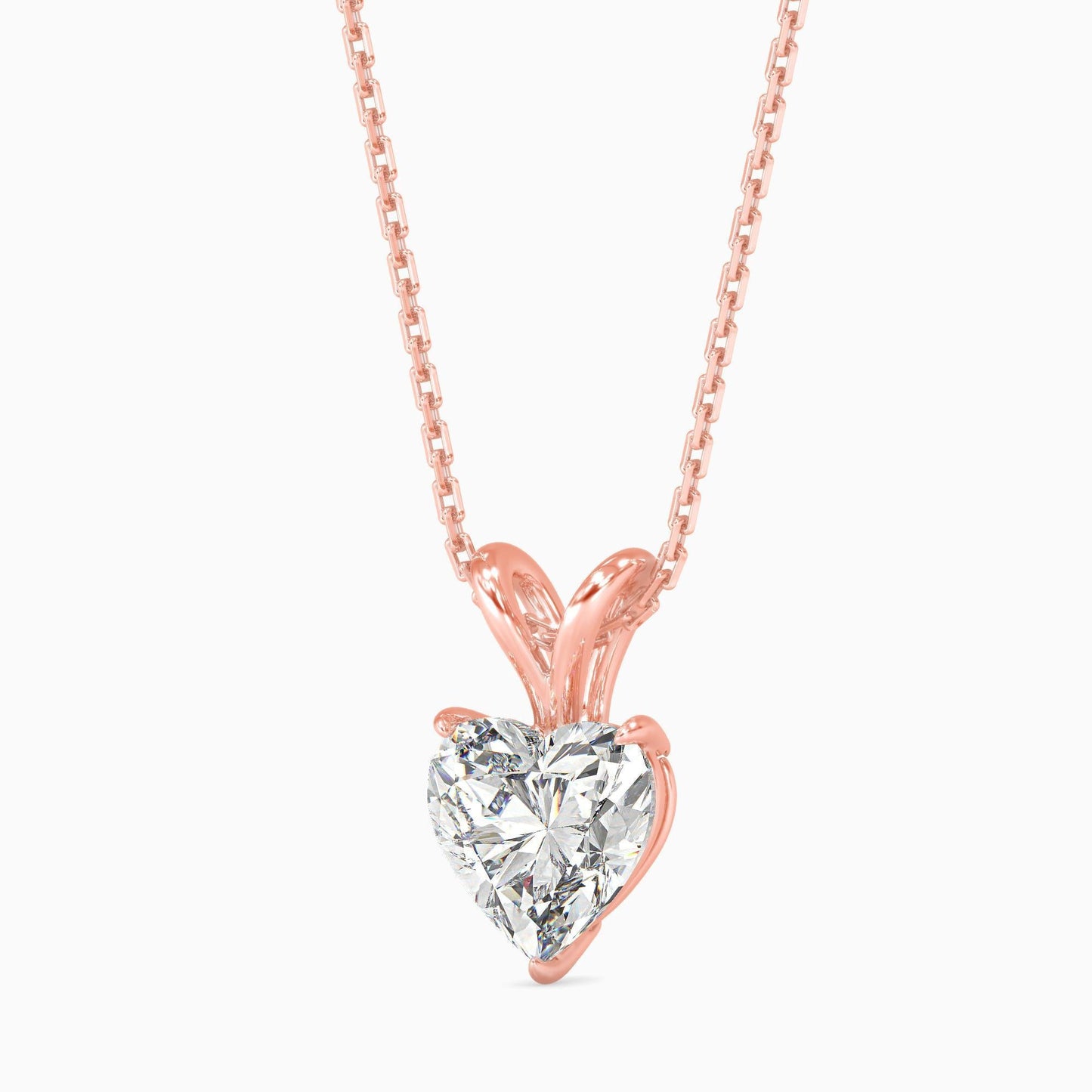 50 Cent Heart Solitaire Pendant