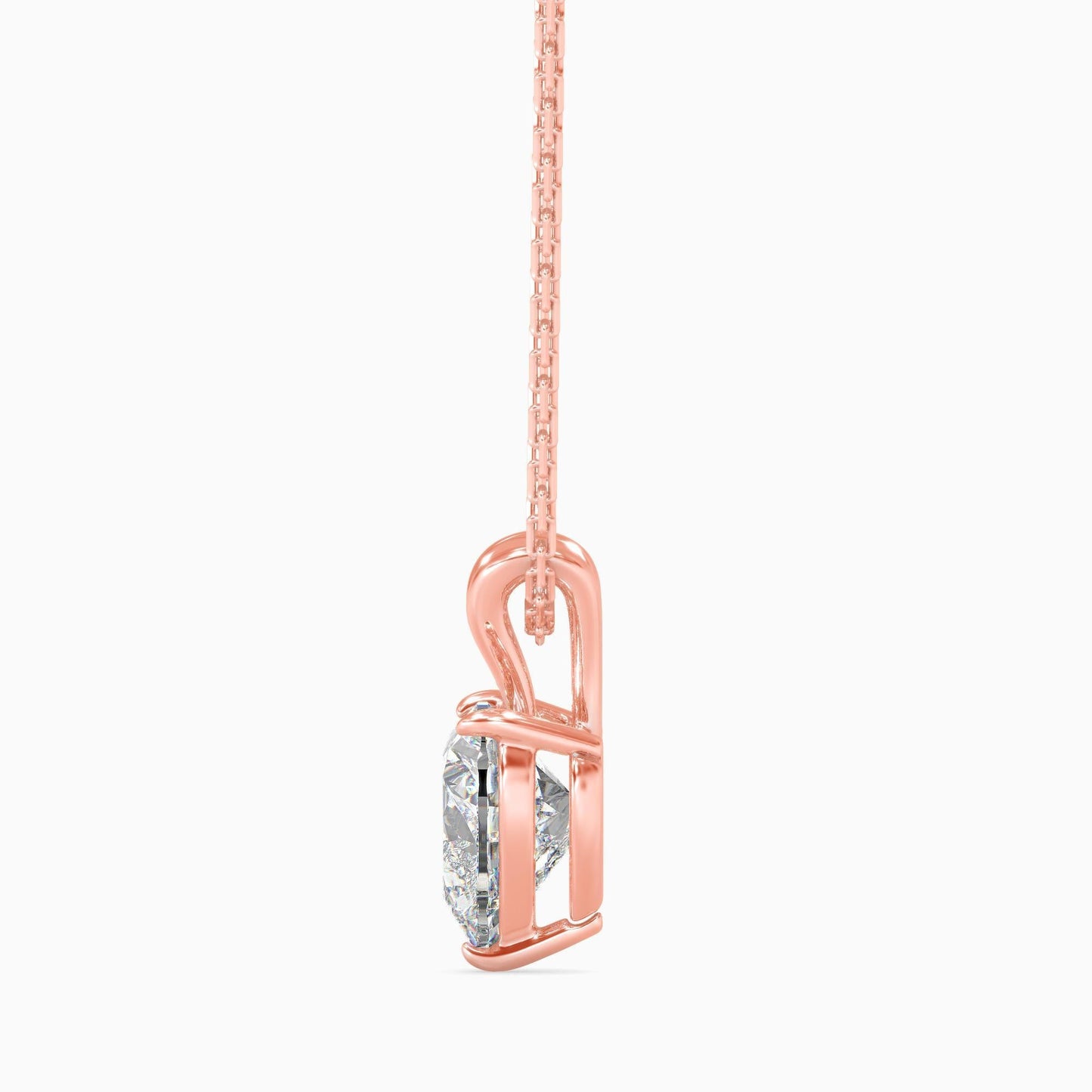 50 Cent Heart Solitaire Pendant