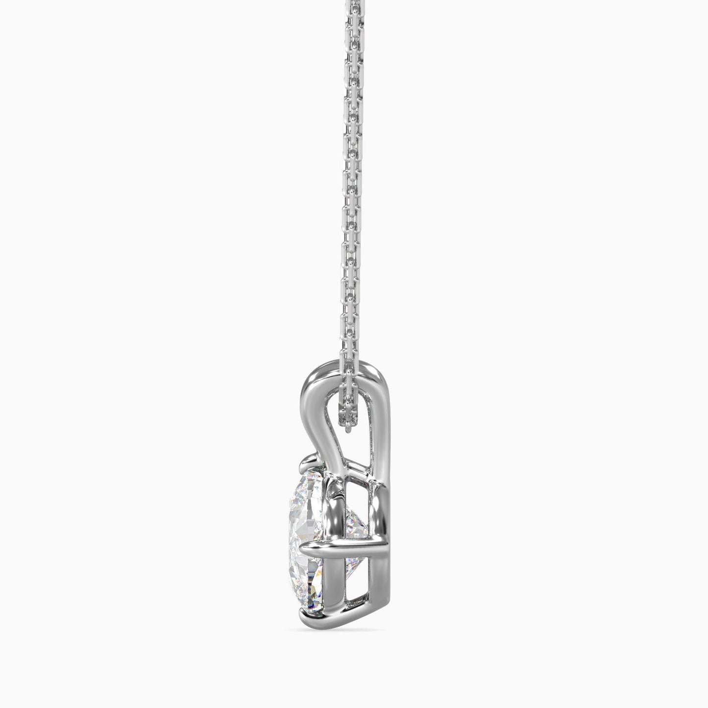 50 Cent Cushion Solitaire Pendant
