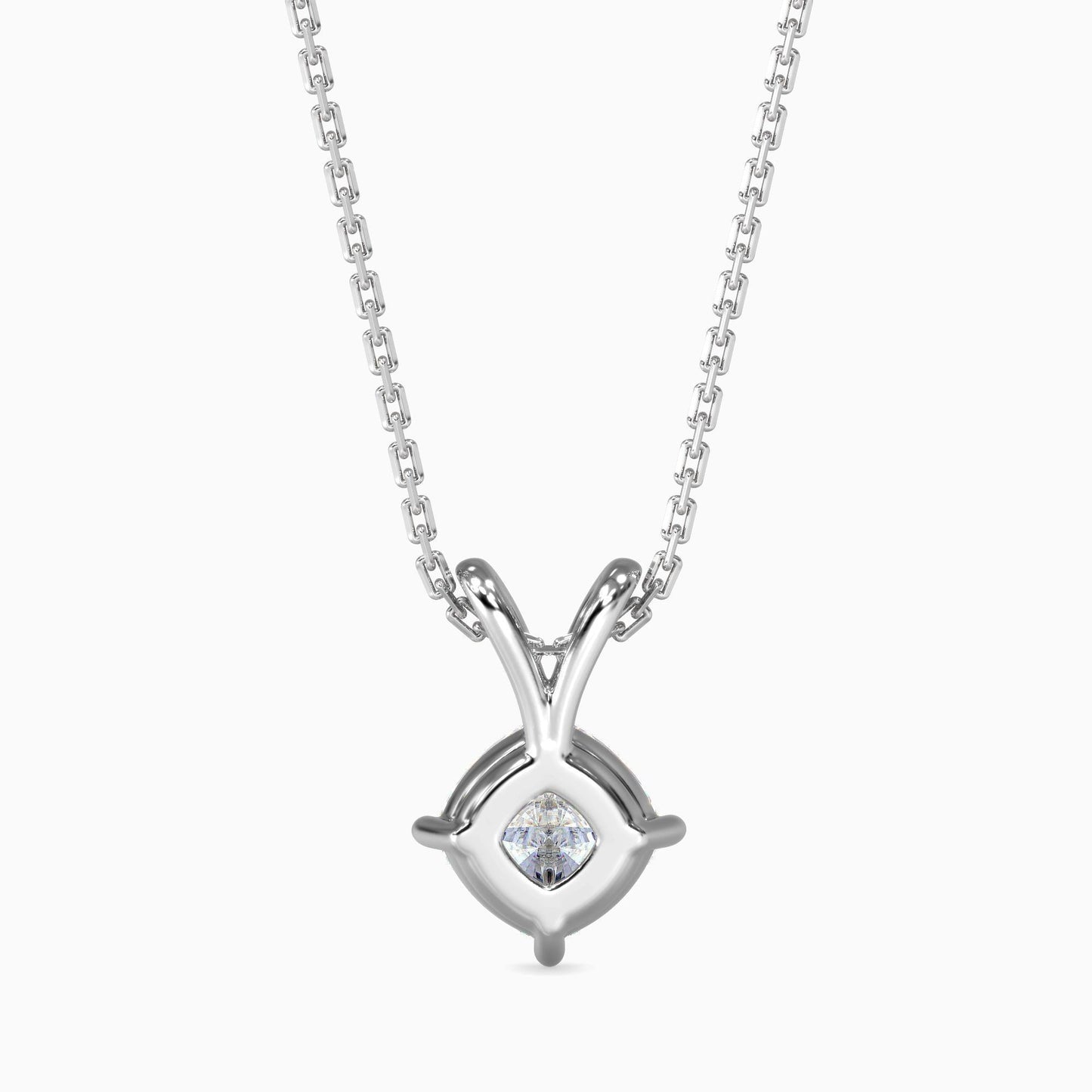 50 Cent Cushion Solitaire Pendant