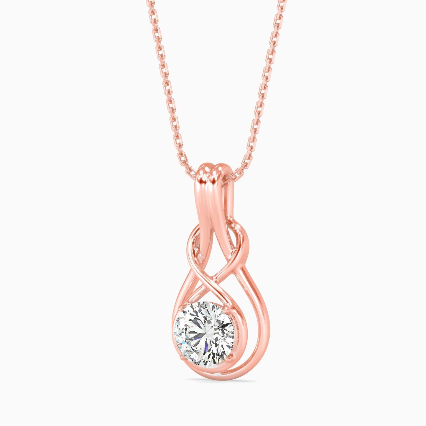 Hanging Infinity Diamond Pendant