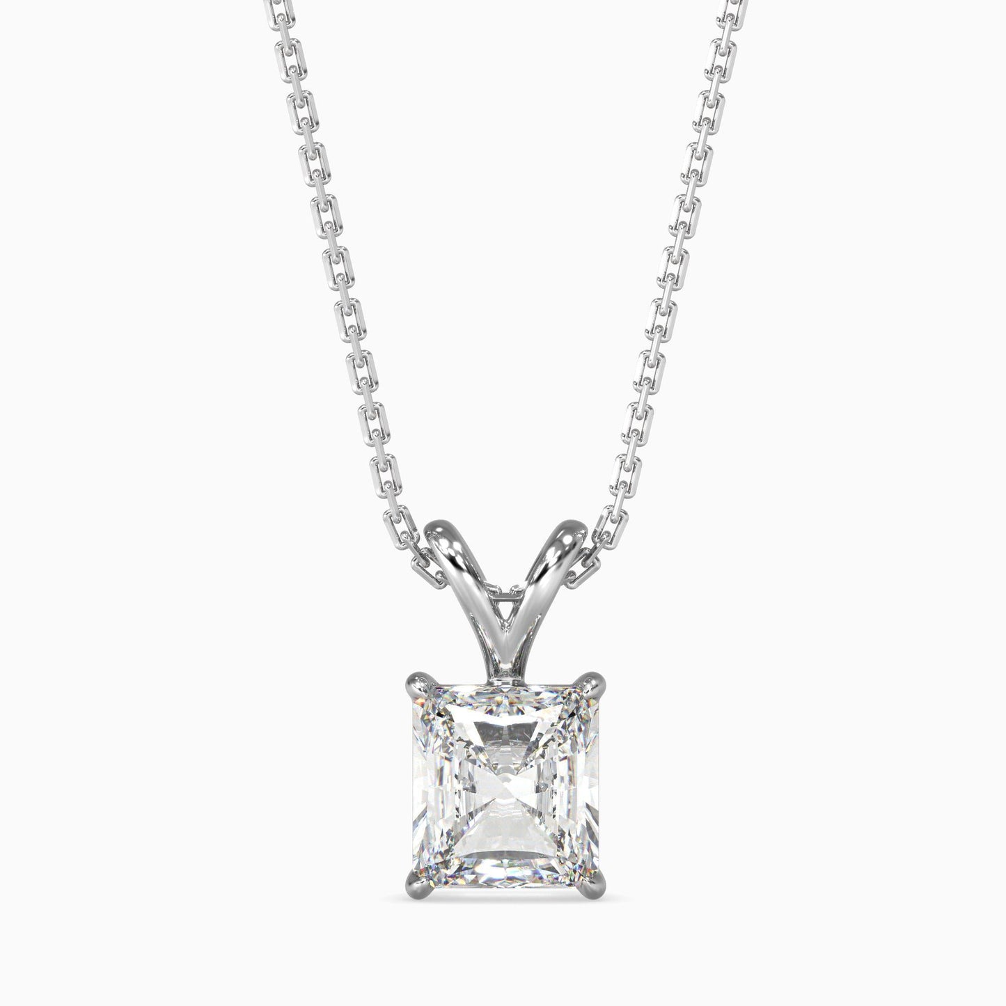 1 Carat Radiant Solitaire Pendant