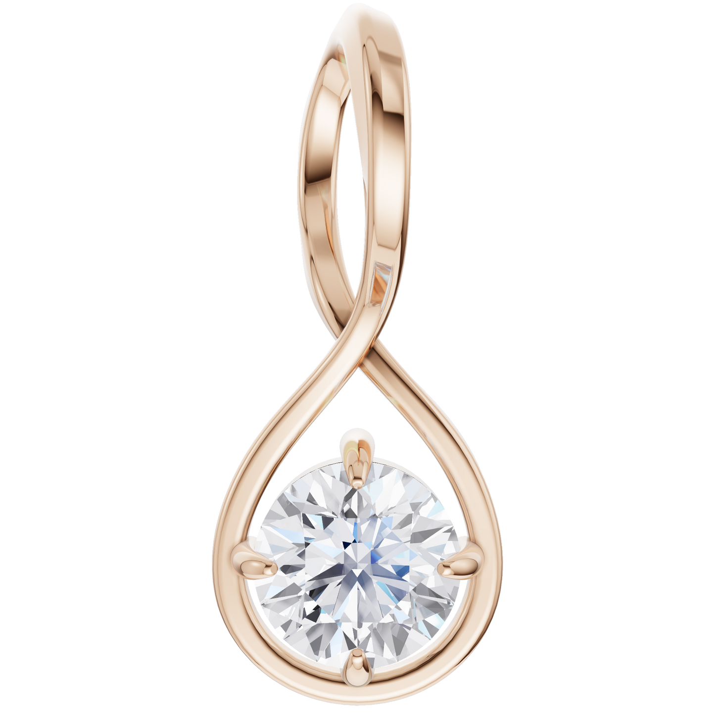 Lustrous Grace Solitaire Pendant