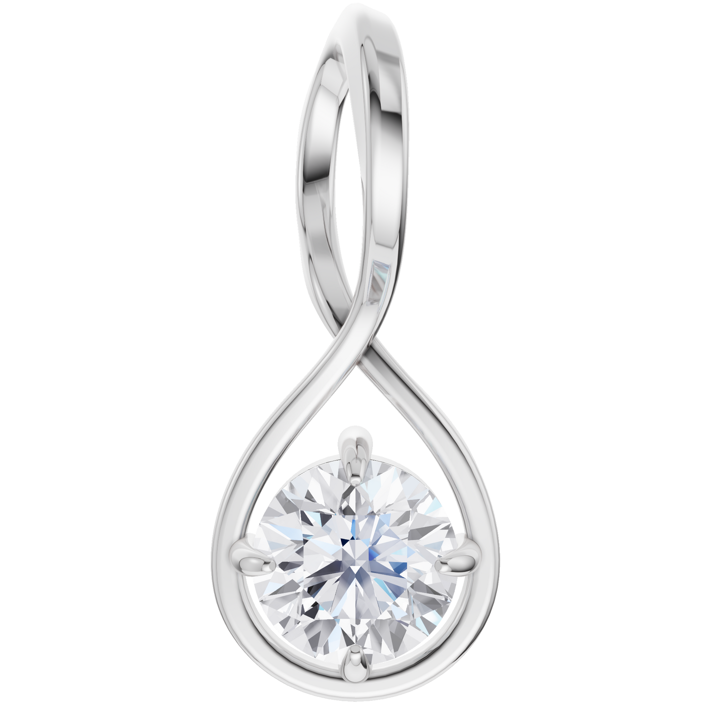Lustrous Grace Solitaire Pendant