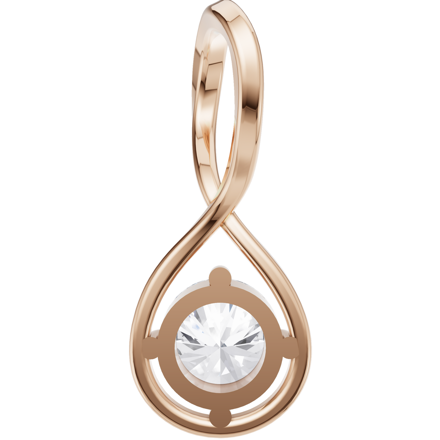 Lustrous Grace Solitaire Pendant
