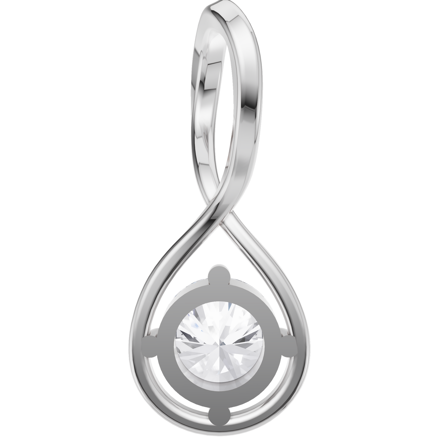 Lustrous Grace Solitaire Pendant