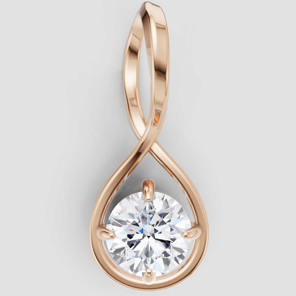 Lustrous Grace Solitaire Pendant