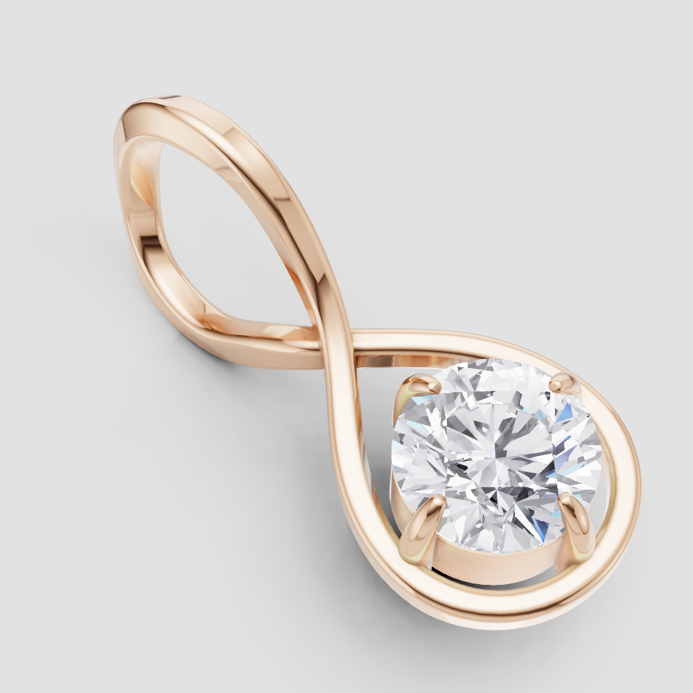 Lustrous Grace Solitaire Pendant