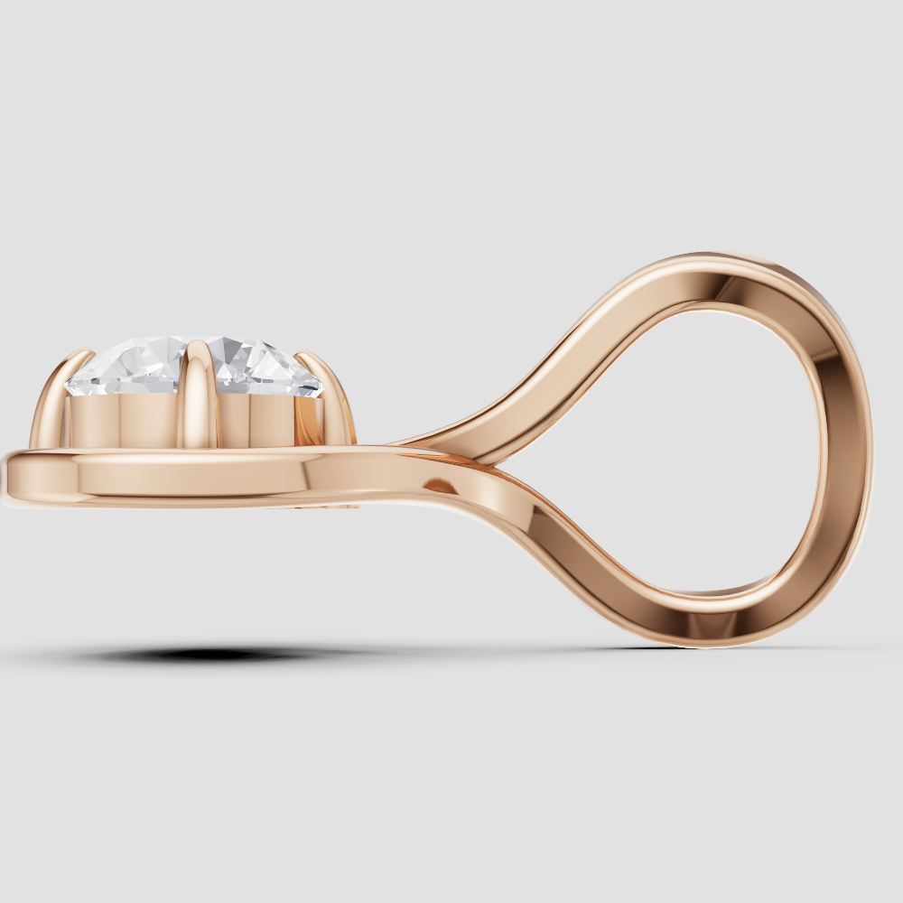 Lustrous Grace Solitaire Pendant