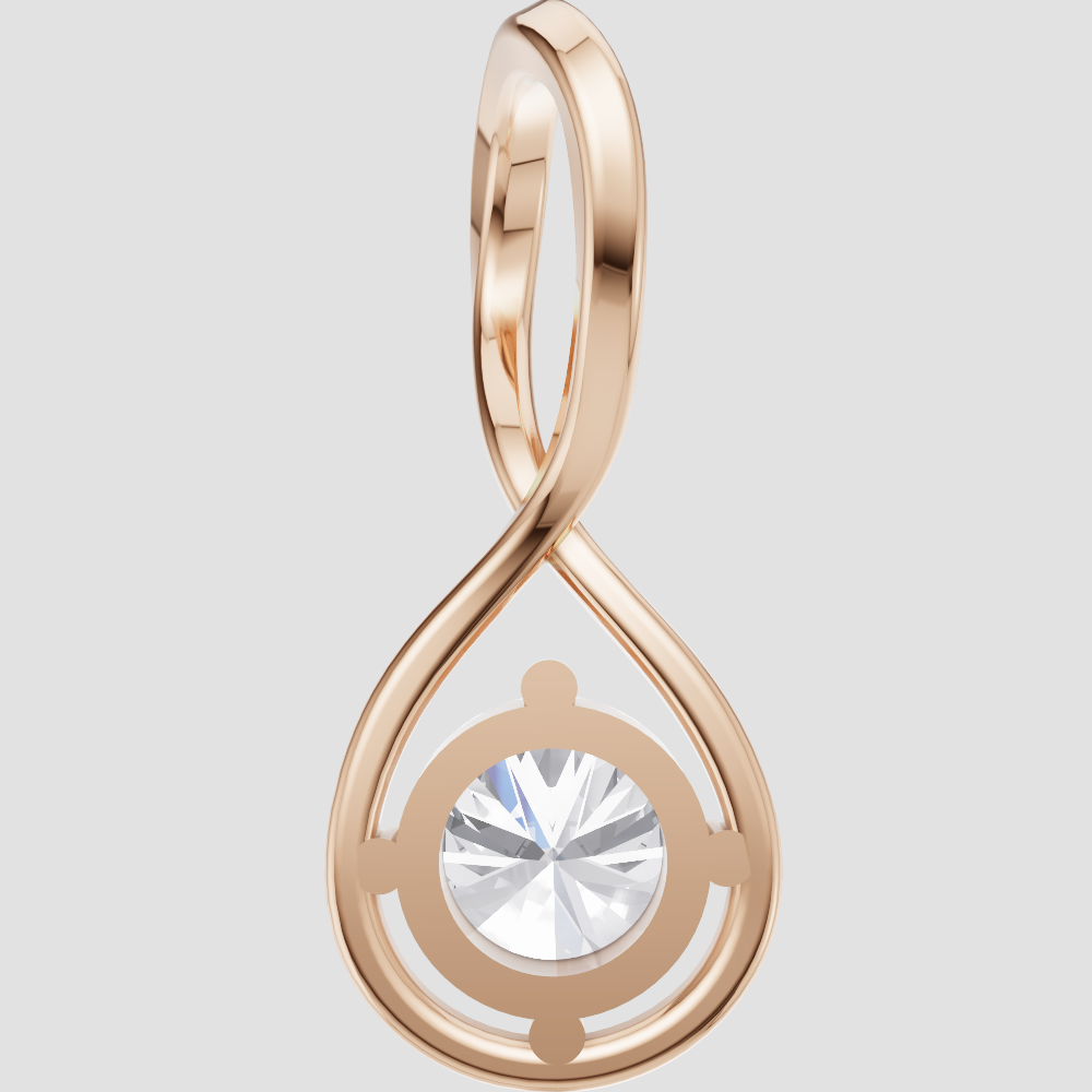 Lustrous Grace Solitaire Pendant