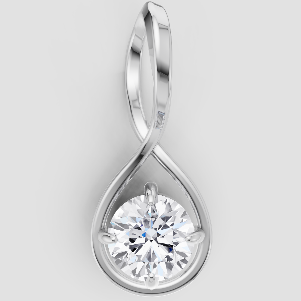 Lustrous Grace Solitaire Pendant