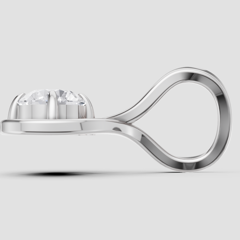 Lustrous Grace Solitaire Pendant