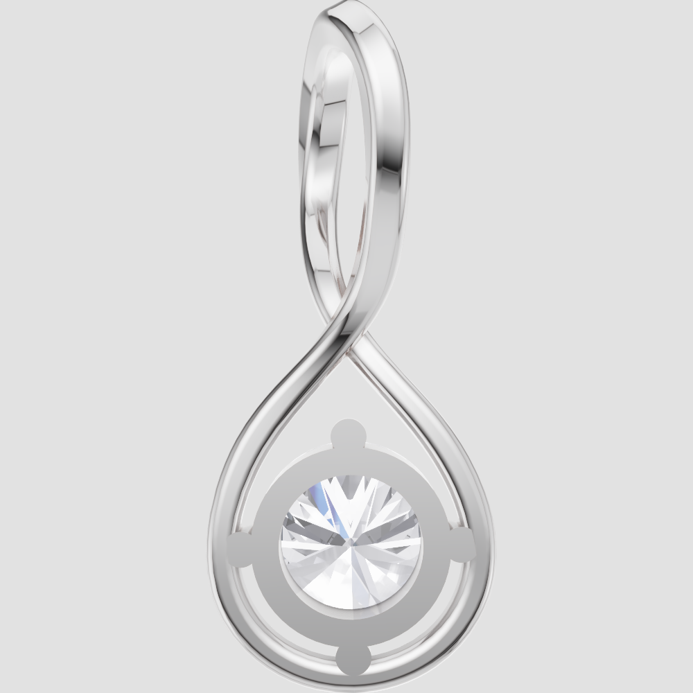 Lustrous Grace Solitaire Pendant