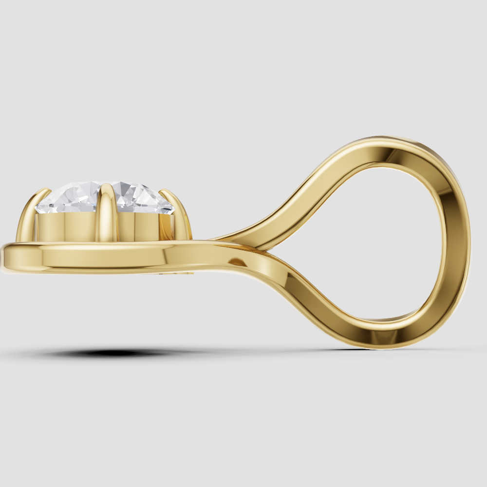 Lustrous Grace Solitaire Pendant
