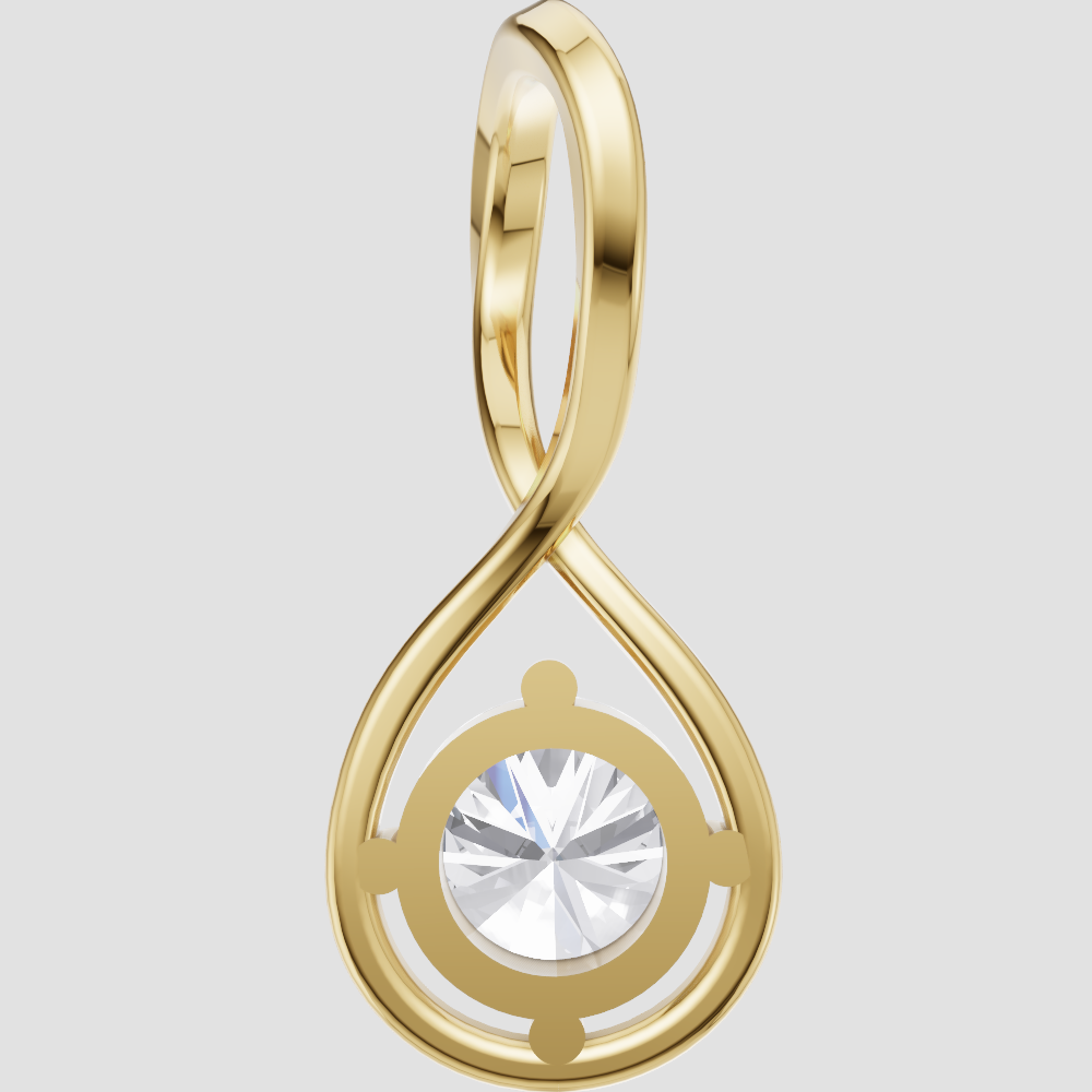 Lustrous Grace Solitaire Pendant