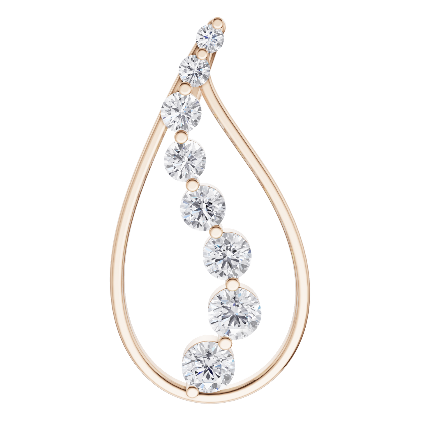 Golden Horizon Solitaire Pendant