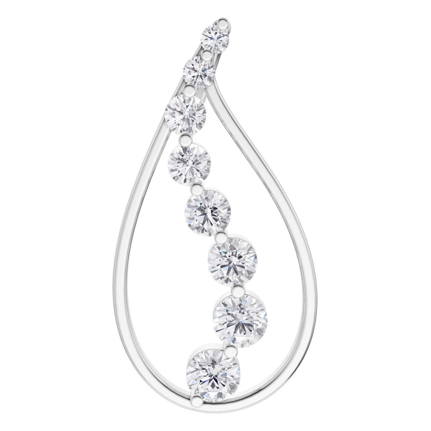 Golden Horizon Solitaire Pendant