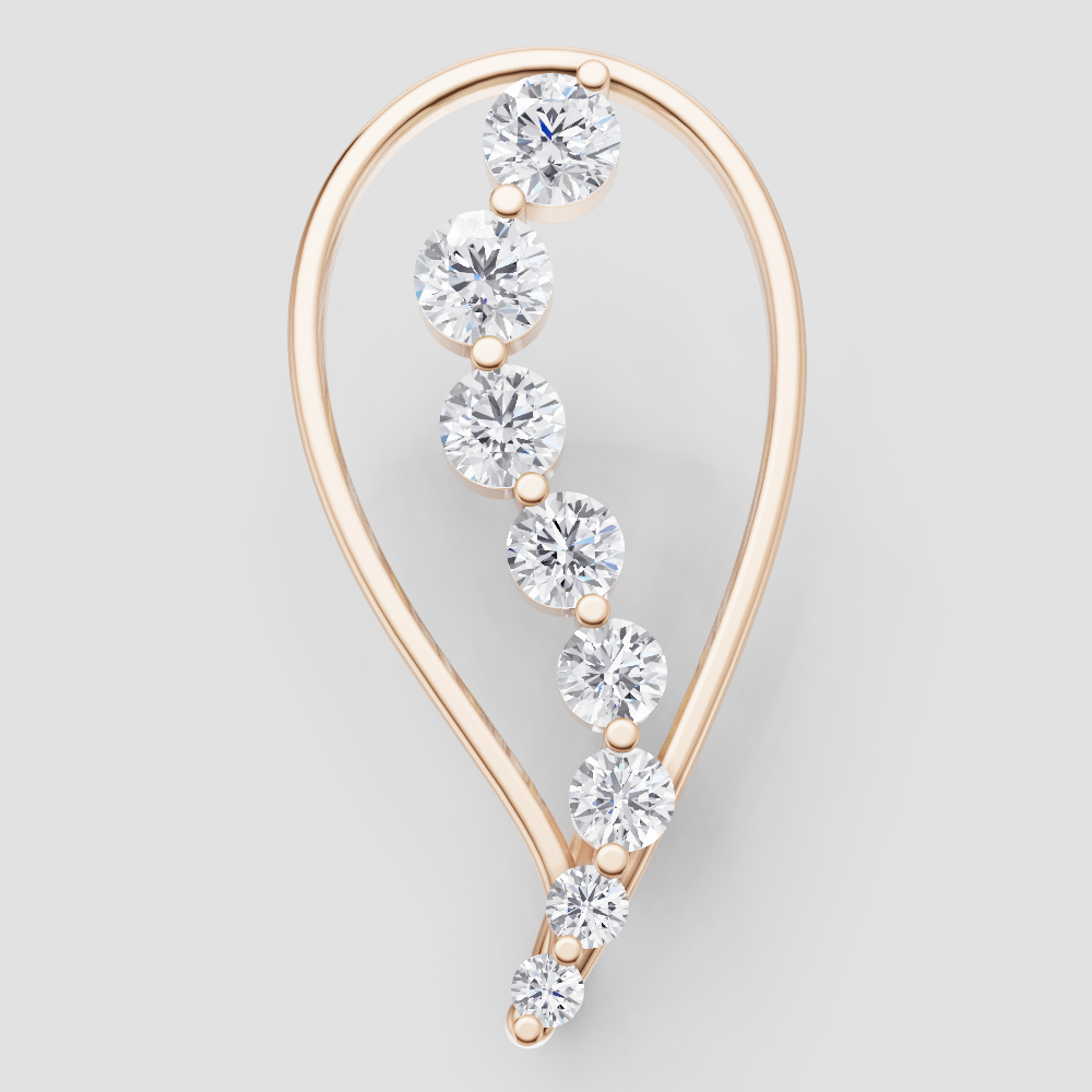 Golden Horizon Solitaire Pendant