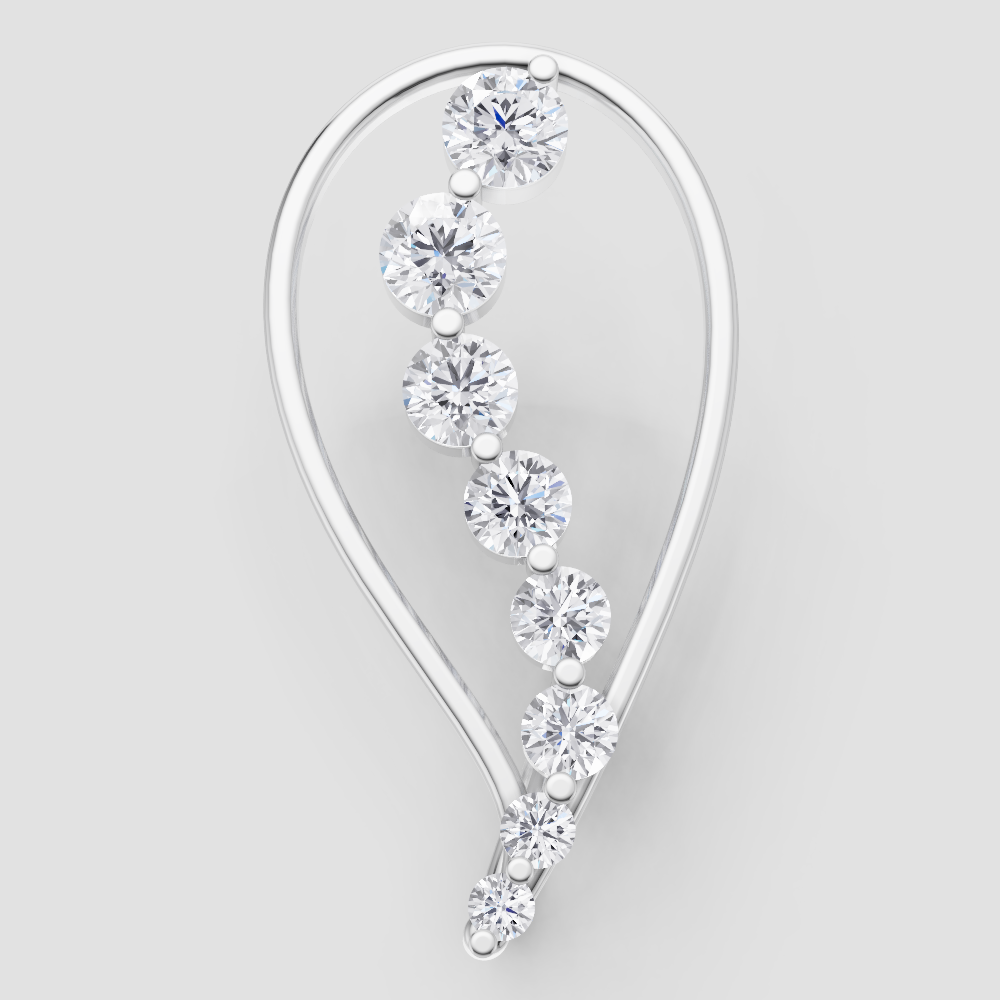 Golden Horizon Solitaire Pendant