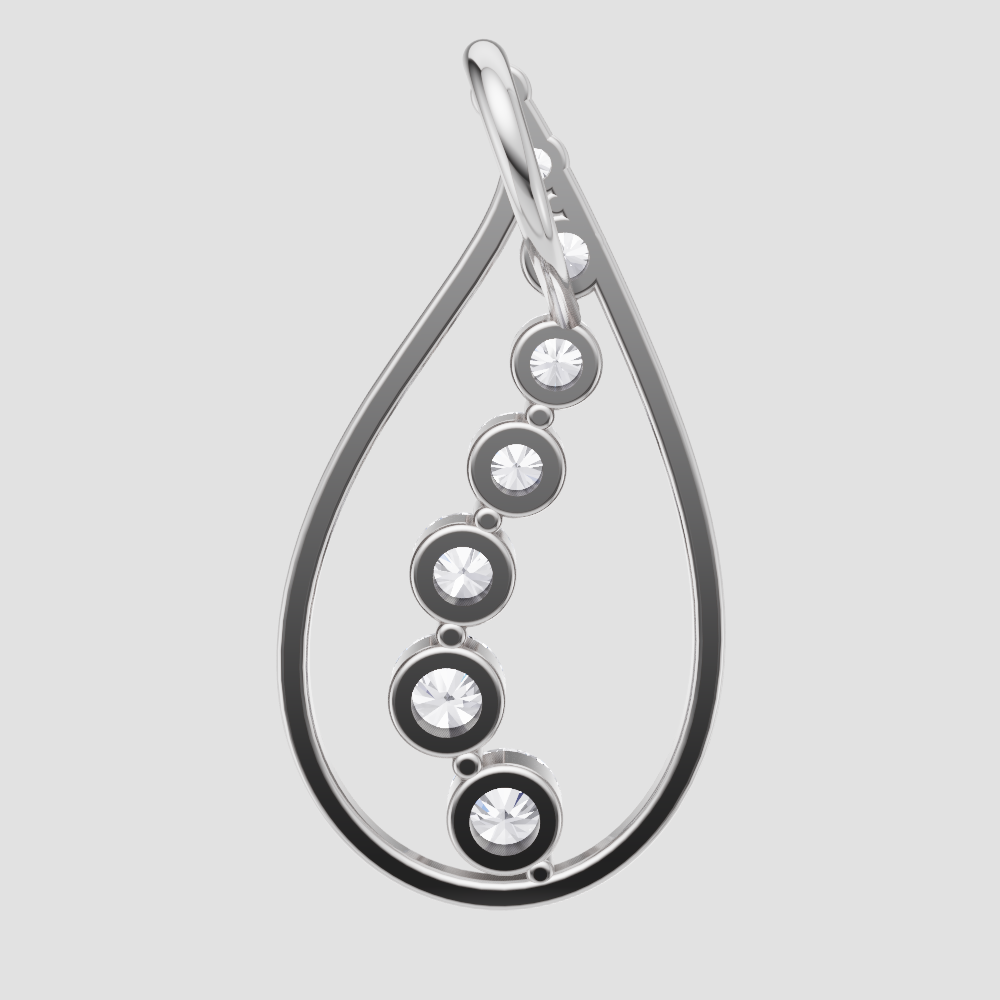 Golden Horizon Solitaire Pendant