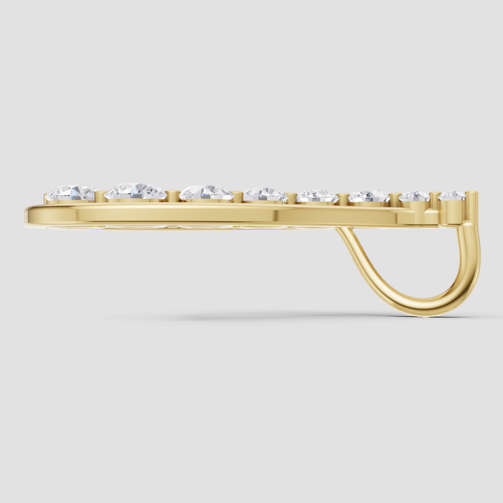 Golden Horizon Solitaire Pendant
