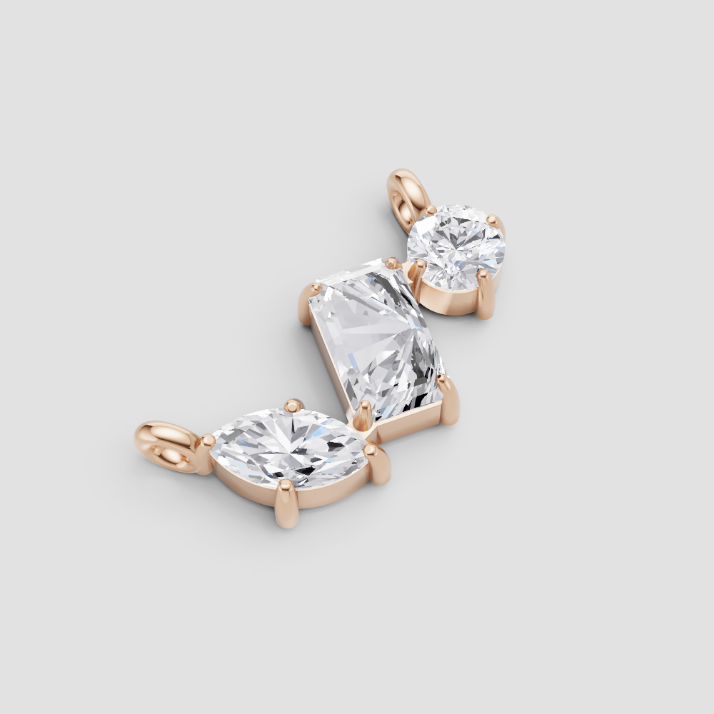 Celestial Beam Solitaire Pendant
