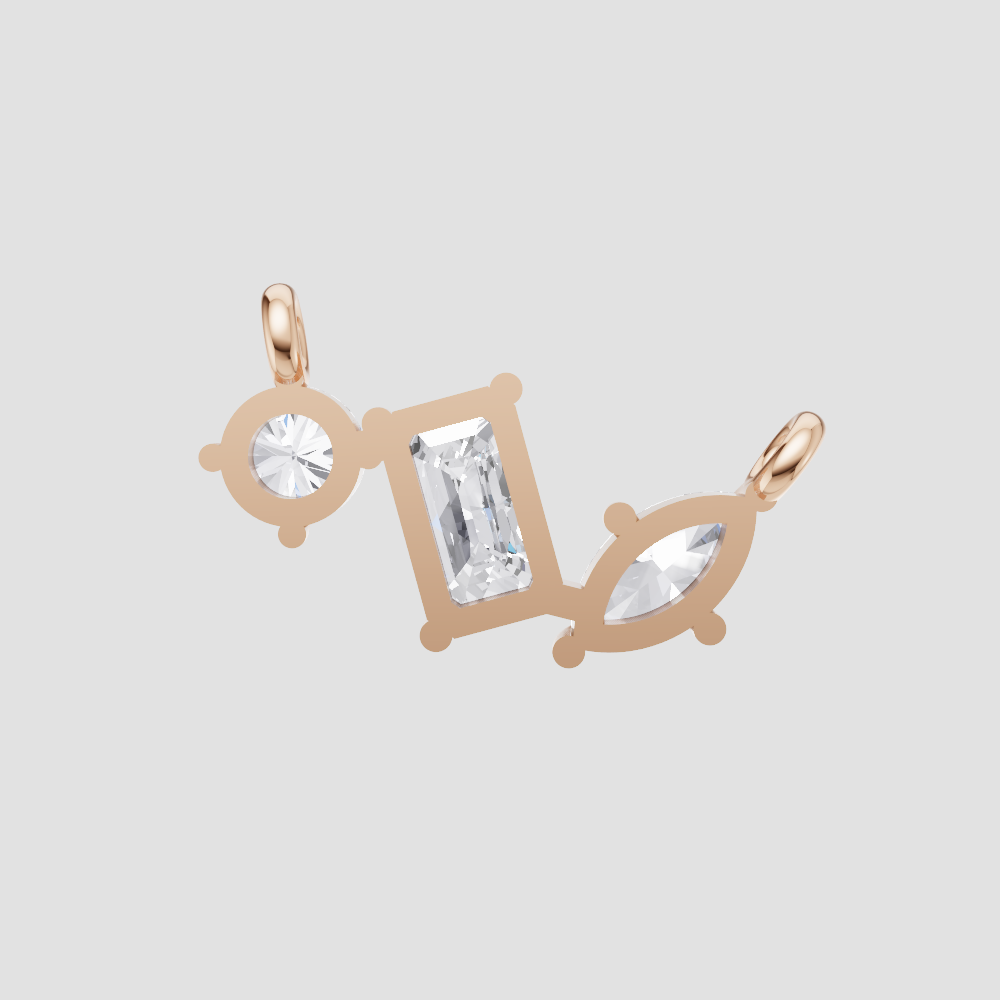 Celestial Beam Solitaire Pendant