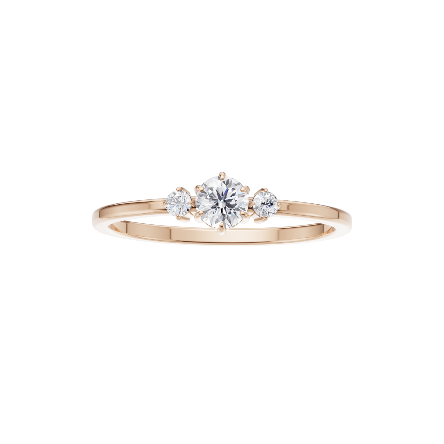 Serene Crest Solitaire Ring