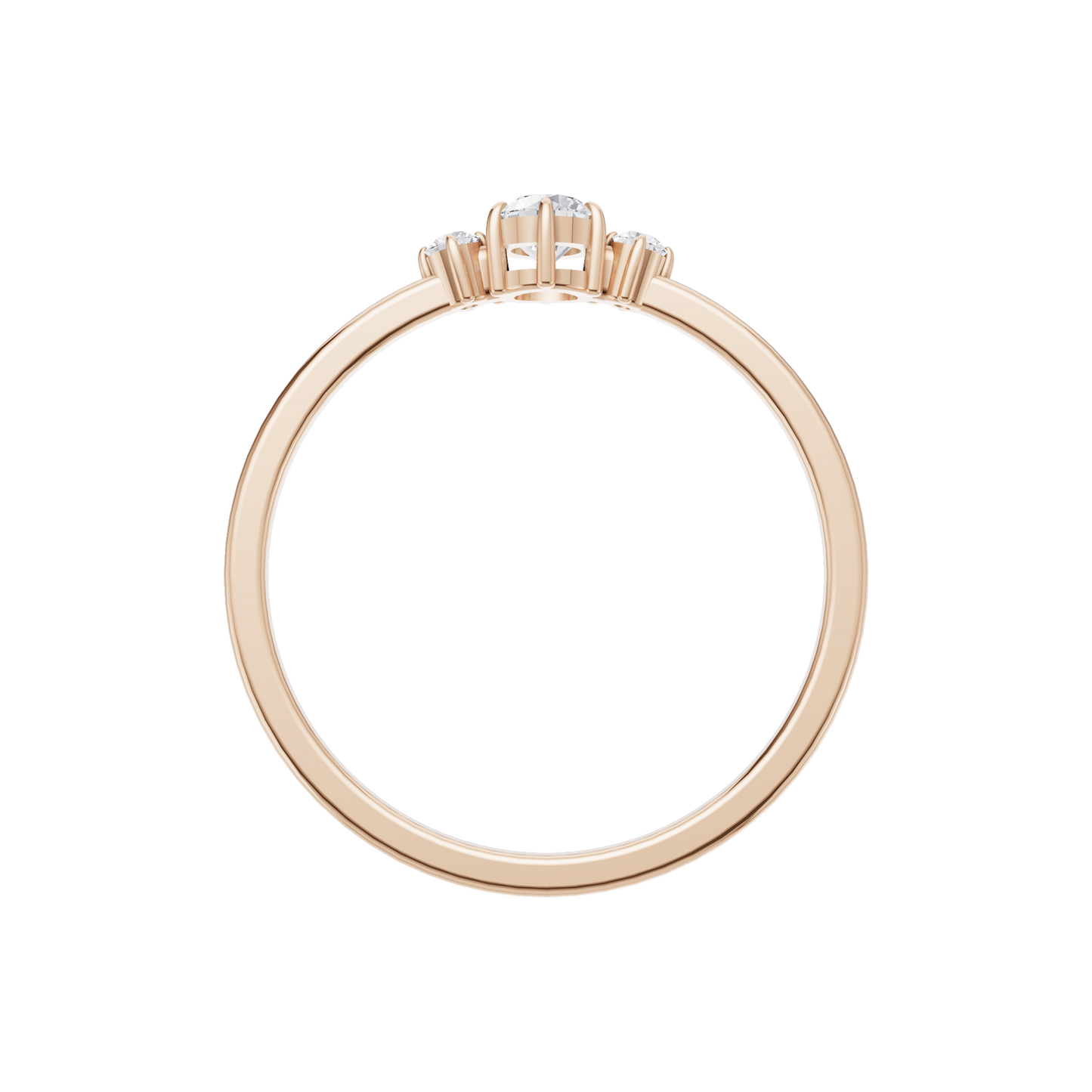 Serene Crest Solitaire Ring