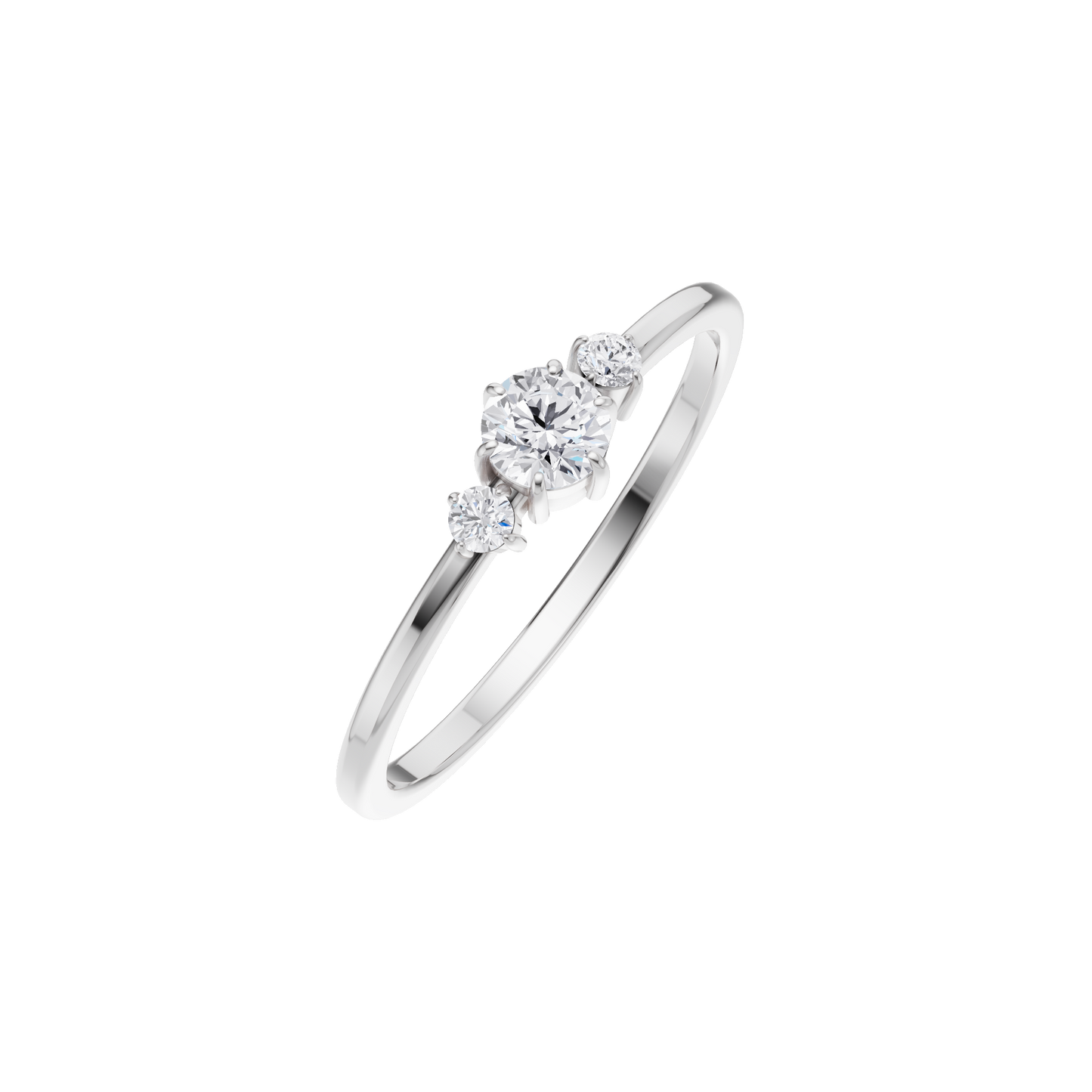 Serene Crest Solitaire Ring