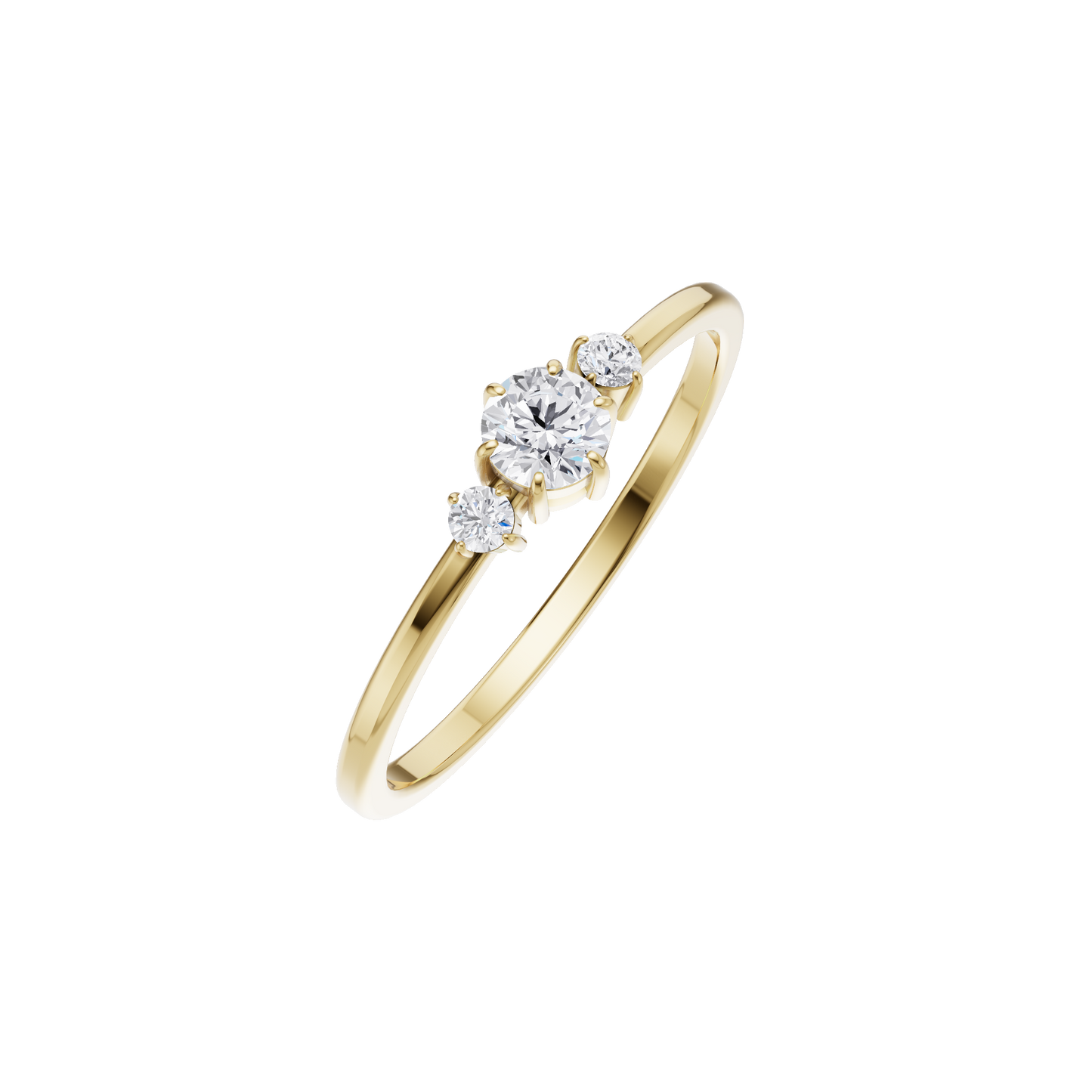 Serene Crest Solitaire Ring