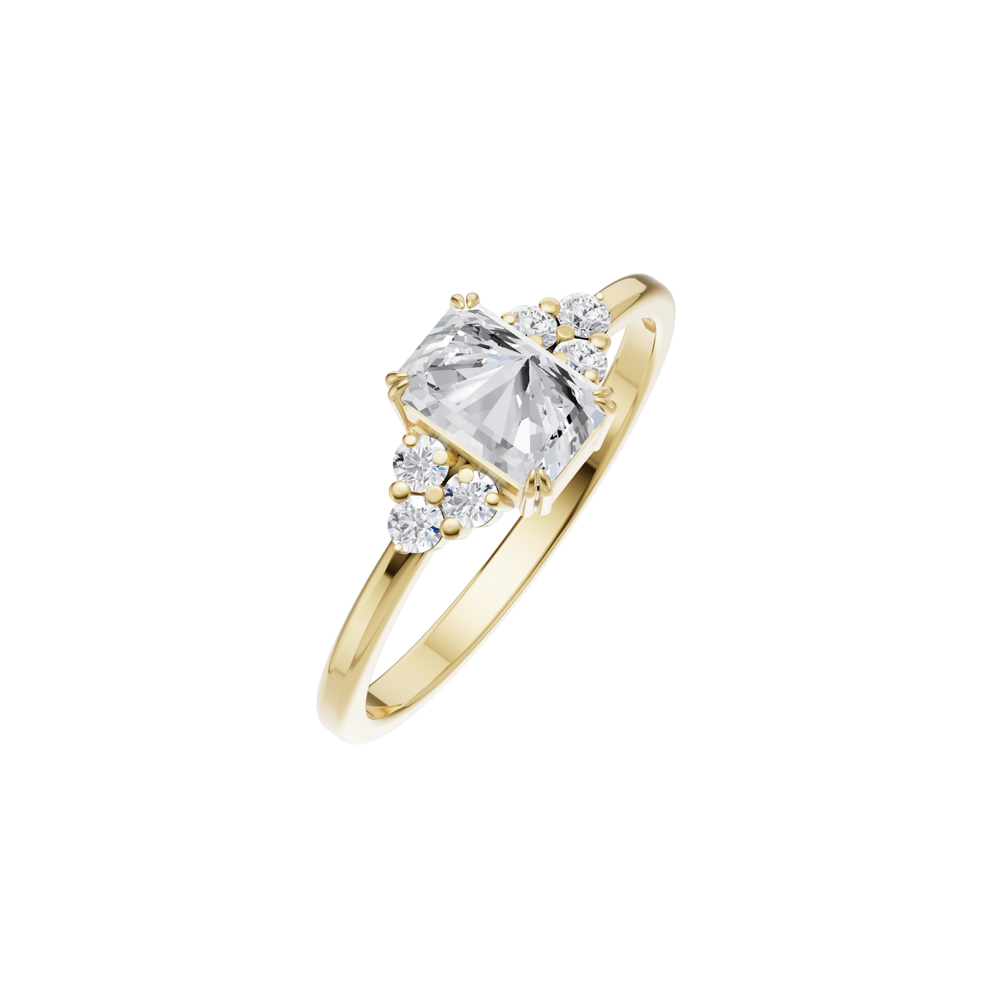 Starlit Grace Solitaire Ring