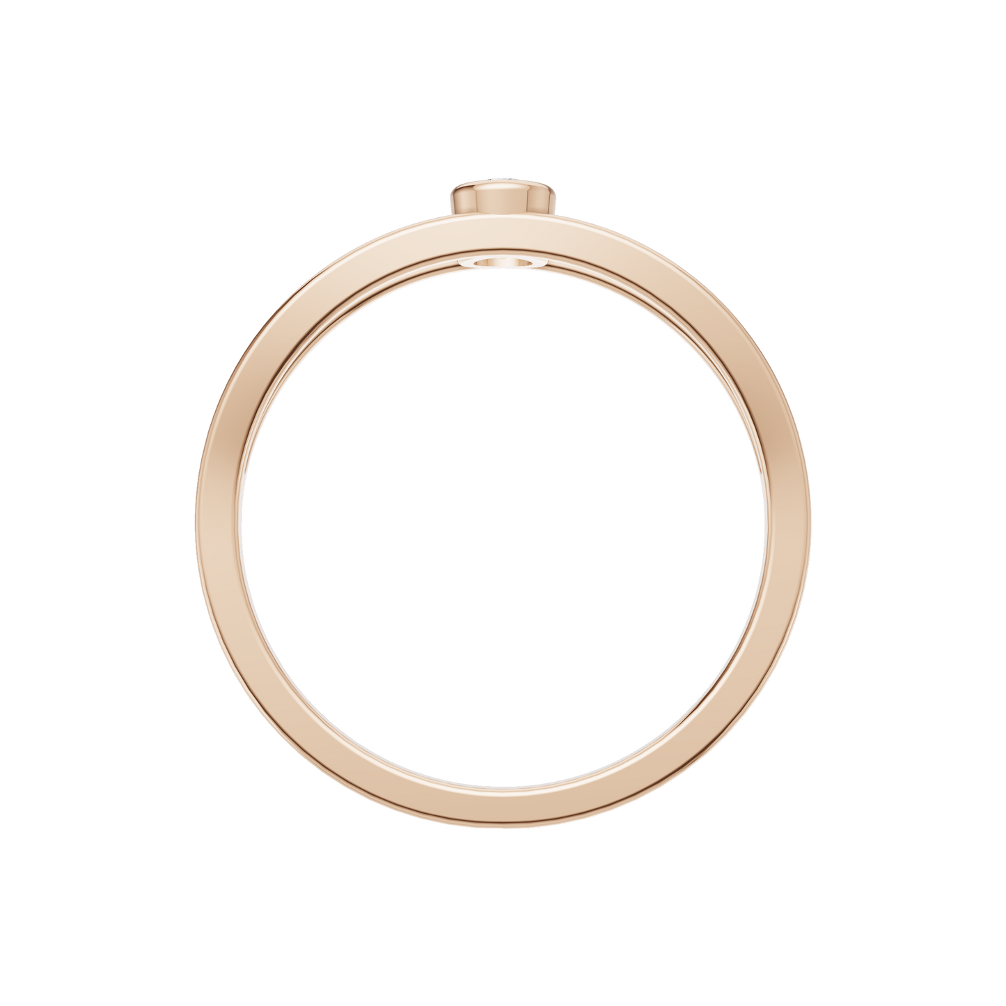 Starlit Echo Solitaire Ring