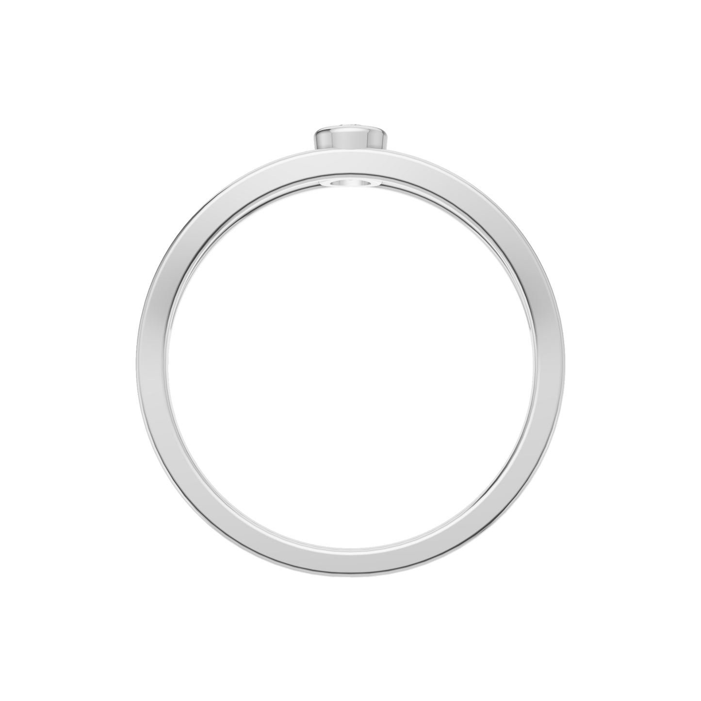 Starlit Echo Solitaire Ring