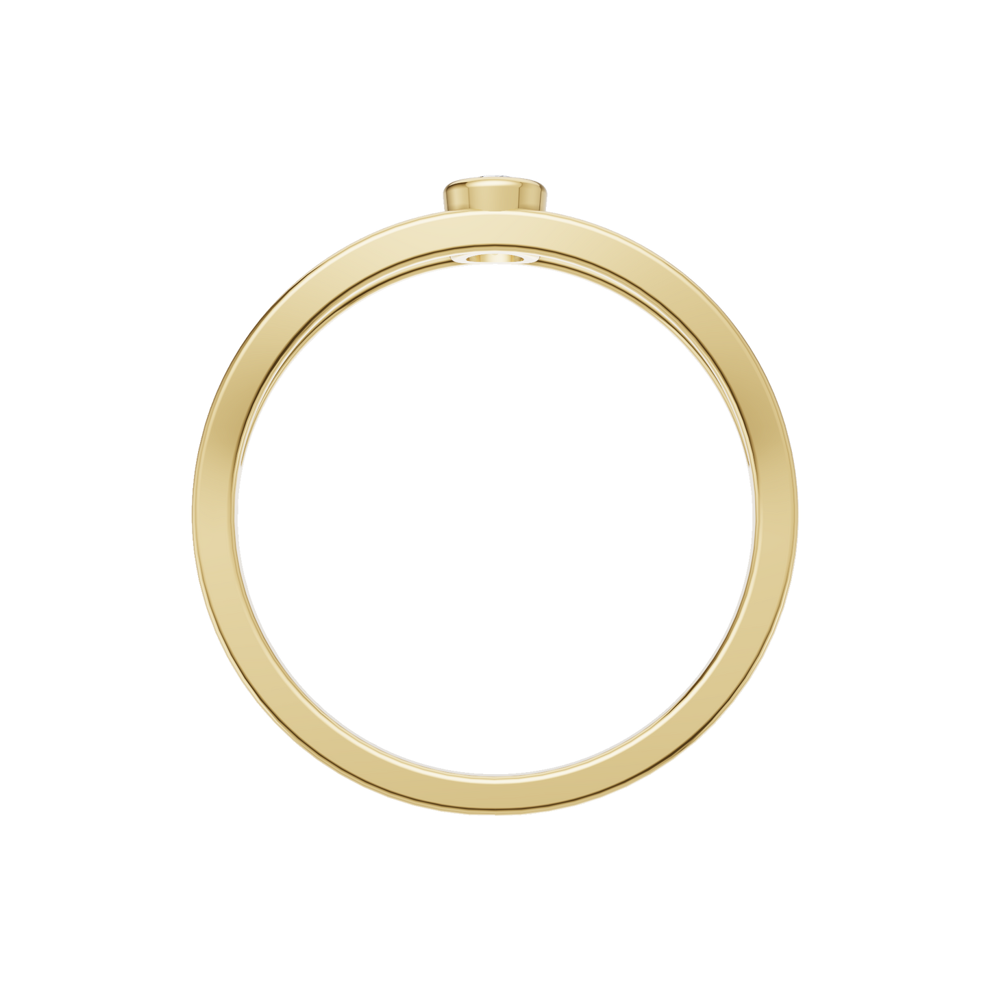 Starlit Echo Solitaire Ring