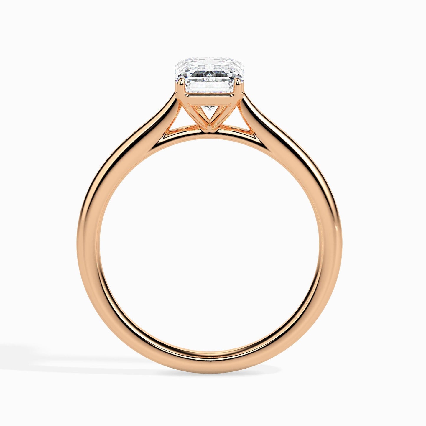 50 Cent Emerald Solitaire Ring
