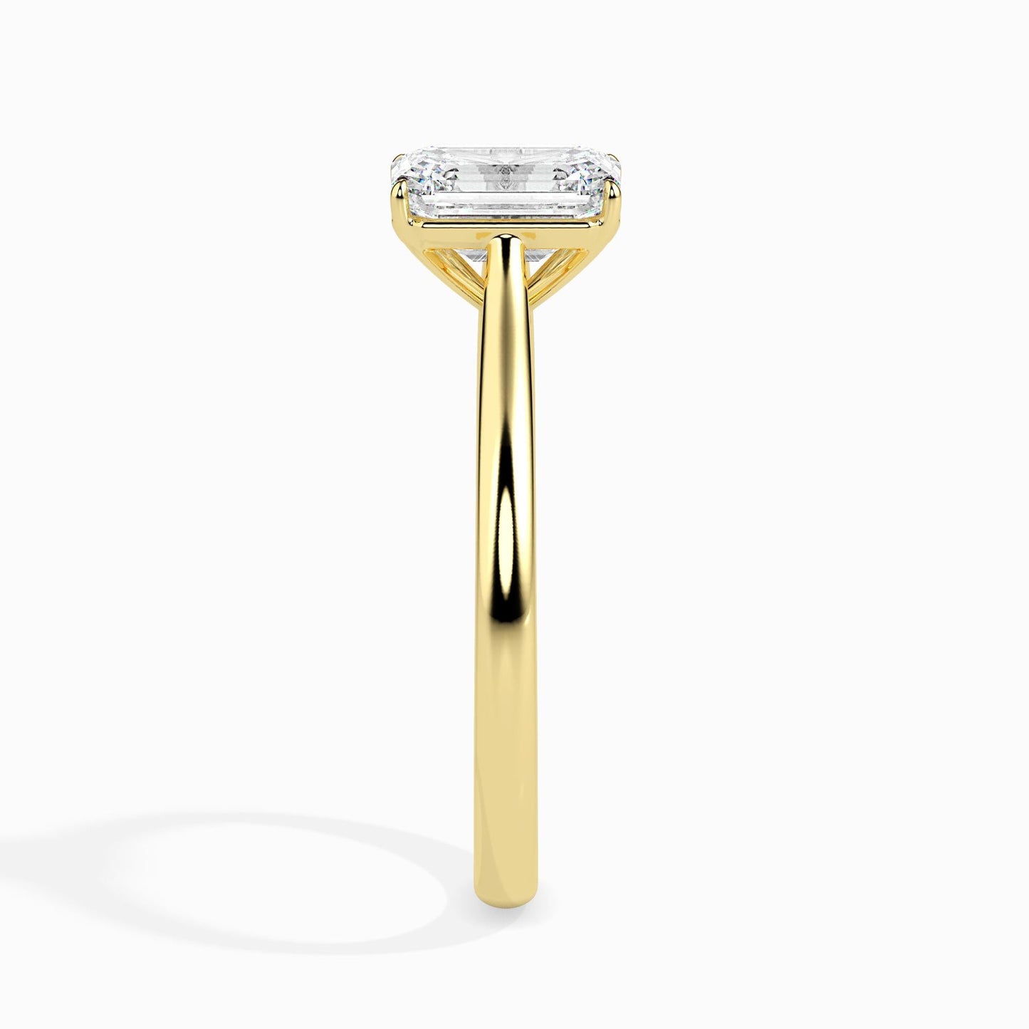 50 Cent Emerald Solitaire Ring