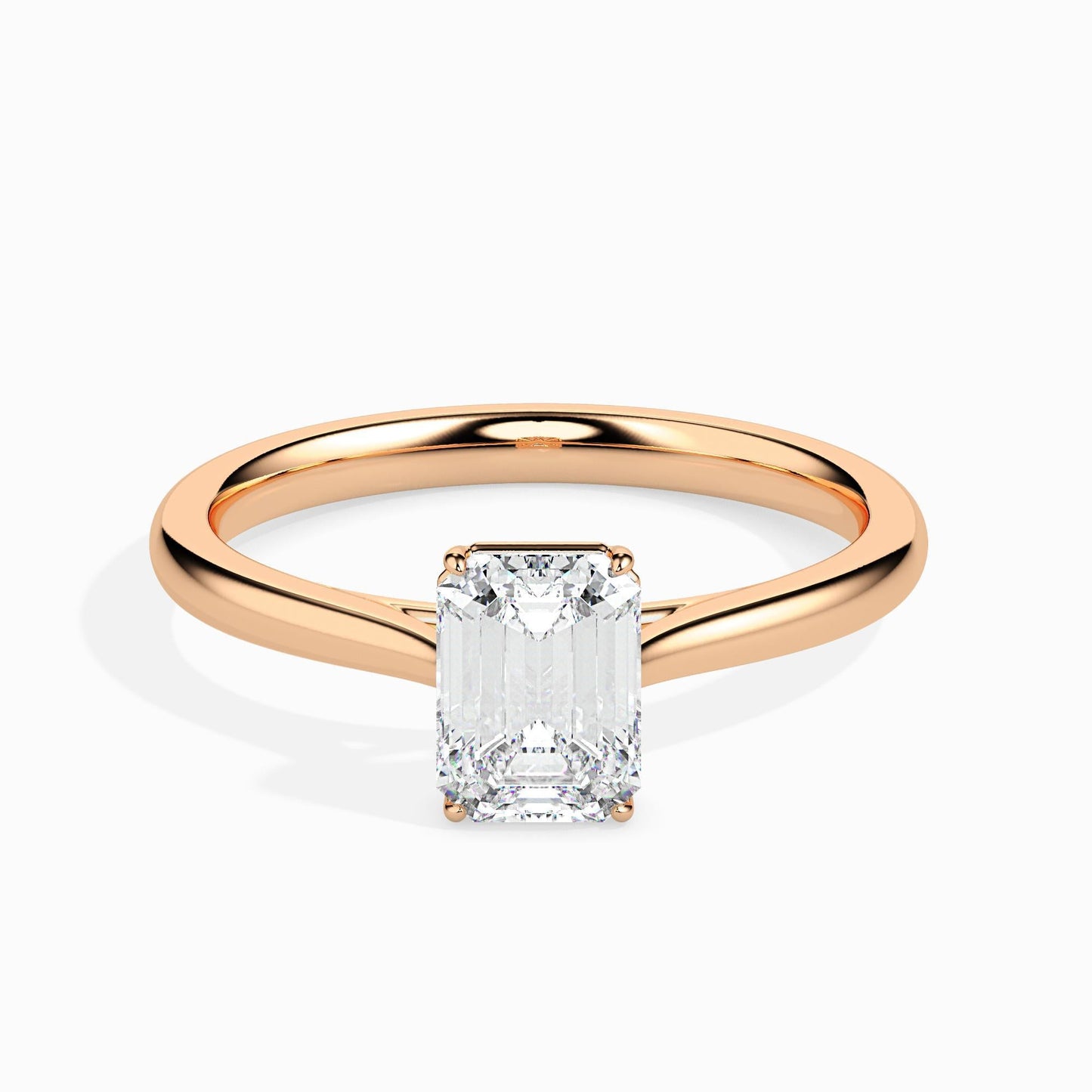 1 Carat Emerald Solitaire Ring