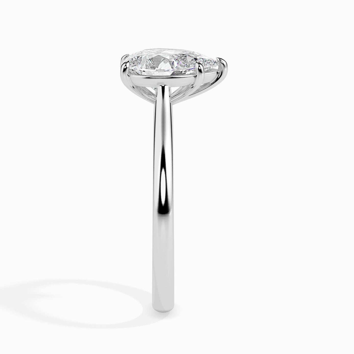 1 Carat Pear Solitaire Ring