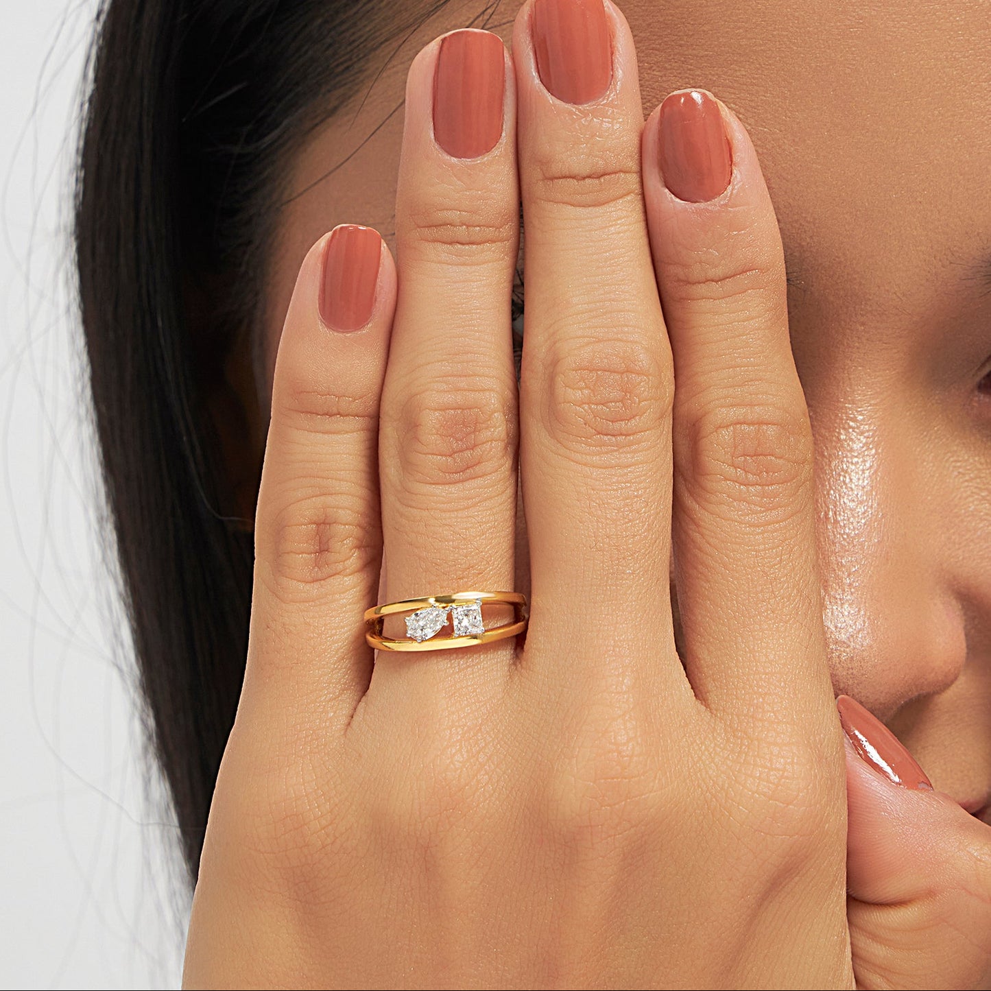 Amour Toi Et Moi Lab Diamond Ring