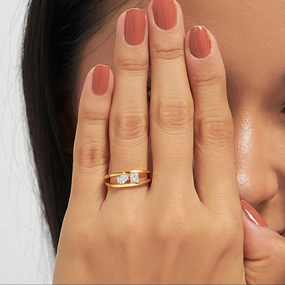 Amour Toi Et Moi Lab Diamond Ring