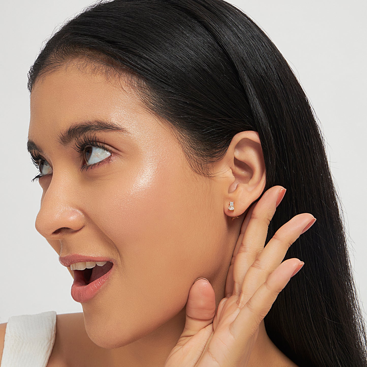 Gema Dual Stone Lab Diamond Studs