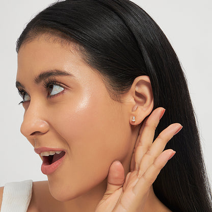 Gema Dual Stone Lab Diamond Studs