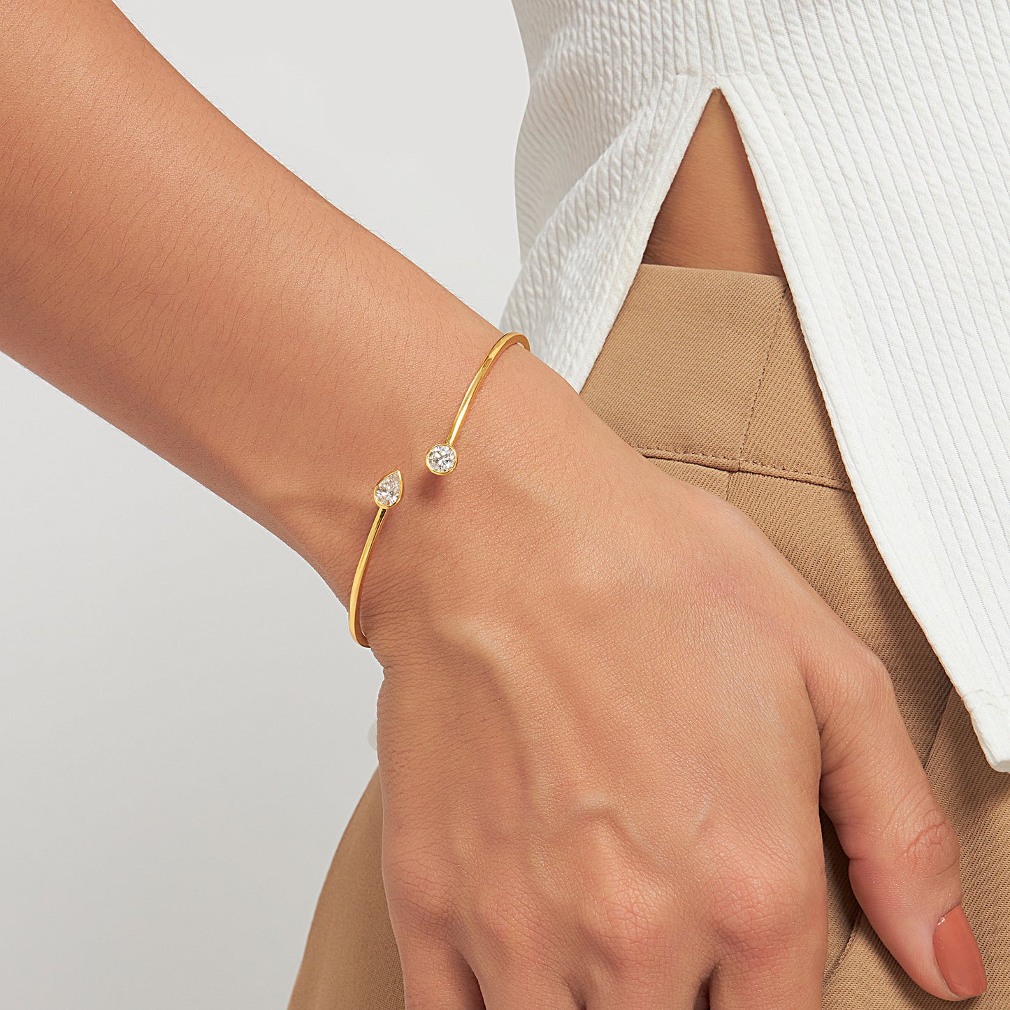 Toi et Moi Open Top Bangle