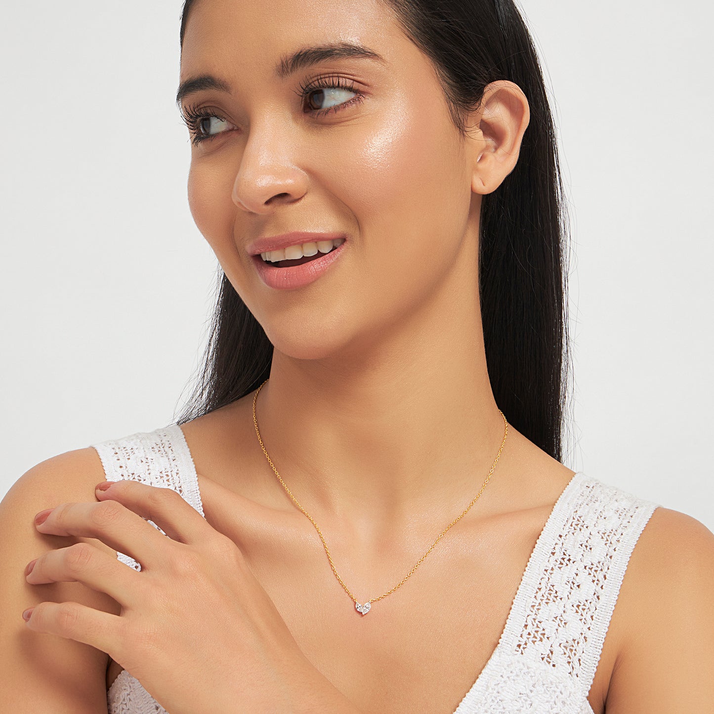 Dual Marquise Lab Diamond Necklace